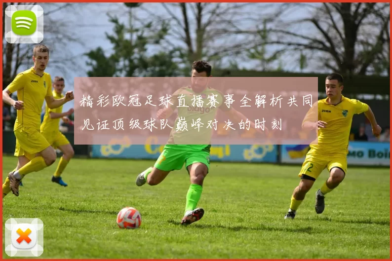 精彩欧冠足球直播赛事全解析共同见证顶级球队巅峰对决的时刻